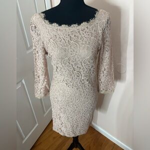 Diane Von Furstenberg Pale Pink Lace Dress